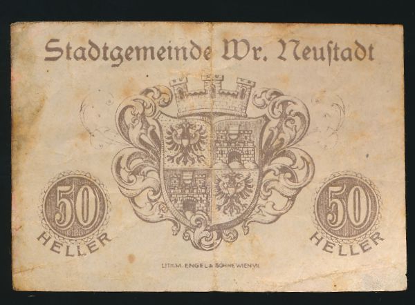 Нотгельды Австрии, 50 геллеров (1920 г.)