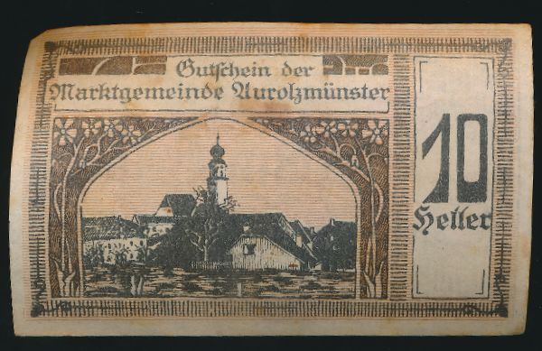 Нотгельды Австрии, 10 геллеров (1920 г.)