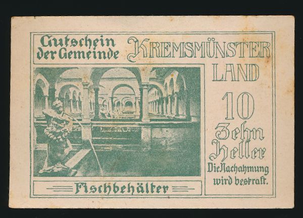 Нотгельды Австрии, 10 геллеров (1920 г.)