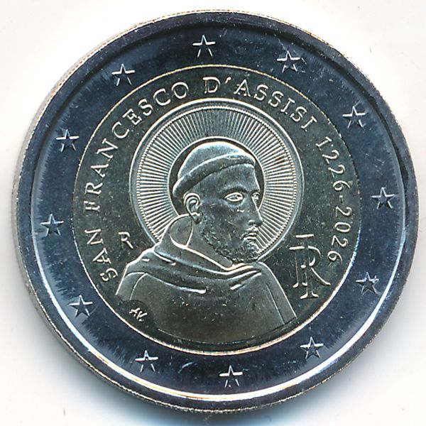 Италия, 2 евро (2026 г.)