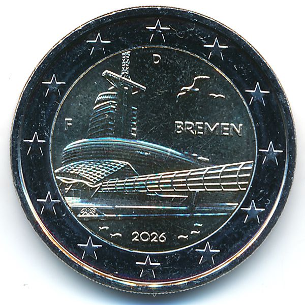 Германия, 2 евро (2026 г.)