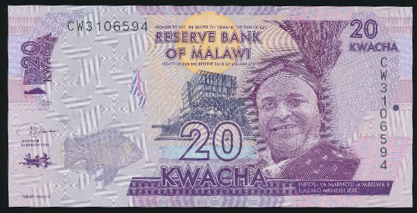 Малави, 20 квача (2020 г.)