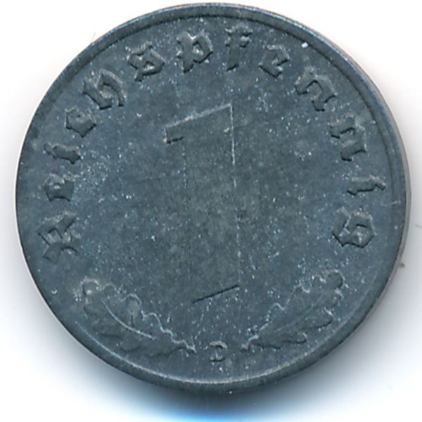 Третий Рейх, 1 рейхспфенниг (1944 г.)