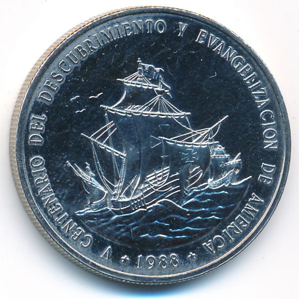 Доминиканская республика, 1 песо (1988 г.)