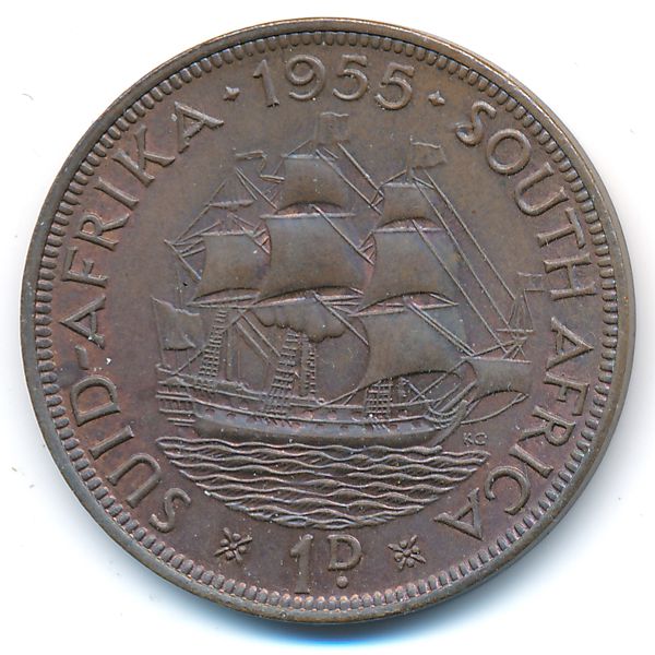ЮАР, 1 пенни (1955 г.)