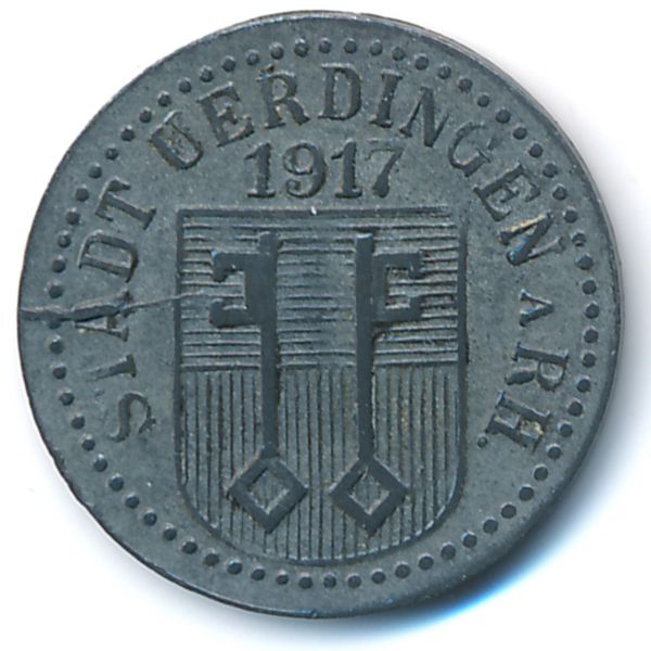 Юрдинген., 10 пфеннигов (1917 г.)