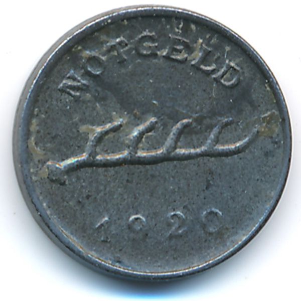 Мергентхайм., 1 пфенниг (1920 г.)