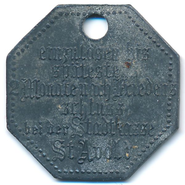 Сент-Авольд., 25 пфеннигов (1917 г.)