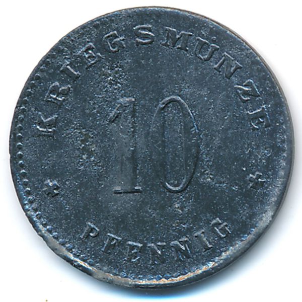 Вайсенбург., 10 пфеннигов (1918 г.)