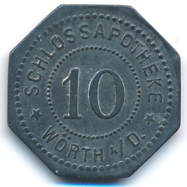 Ворт., 10 пфеннигов