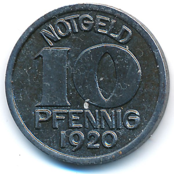 Варендорф., 10 пфеннигов (1920 г.)