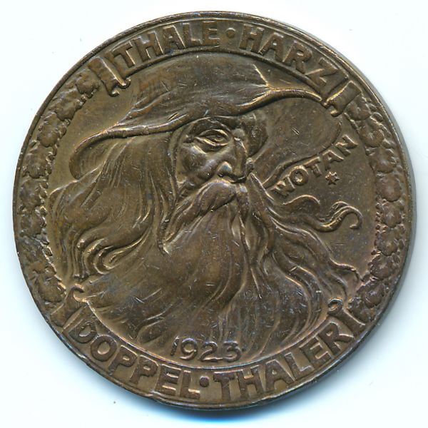 Тале., 2 талера (1923 г.)