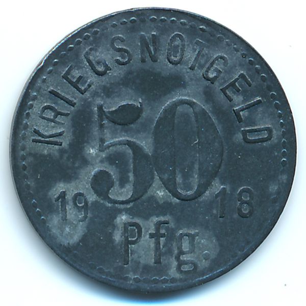 Апольда., 50 пфеннигов (1918 г.)