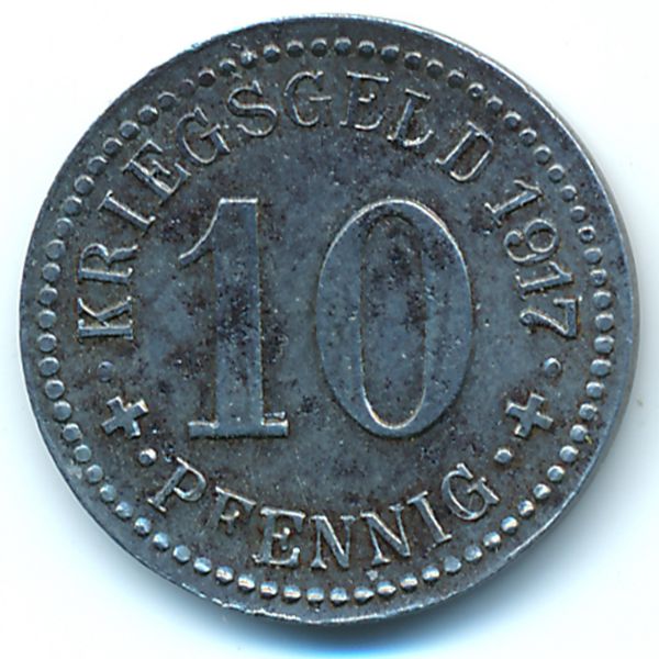 Ален., 10 пфеннигов (1917 г.)