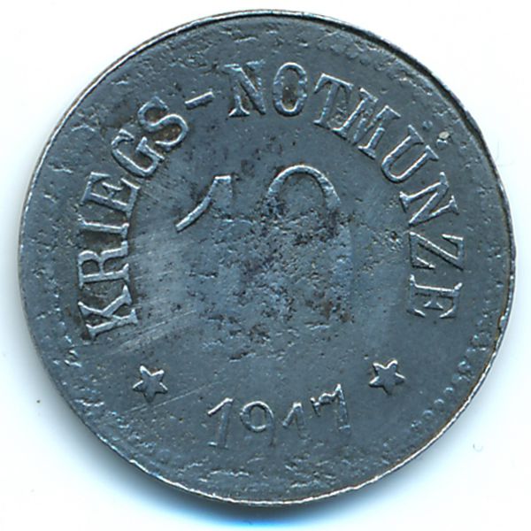 Арцберг., 10 пфеннигов (1917 г.)