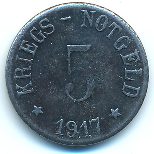 Арцберг., 5 пфеннигов (1917 г.)