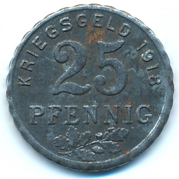 Бохум., 25 пфеннигов (1918 г.)