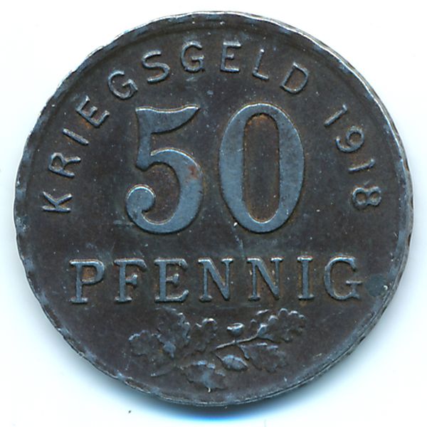 Бохум., 50 пфеннигов (1918 г.)