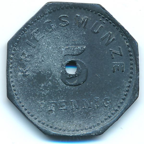 Бенсхайм., 5 пфеннигов (1917 г.)