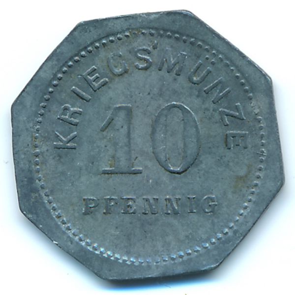Бенсхайм., 10 пфеннигов (1917 г.)