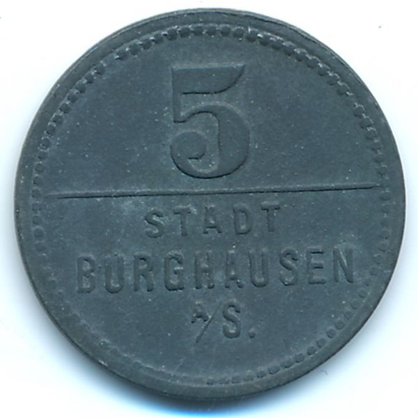 Бургхаузен., 5 пфеннигов (1918 г.)