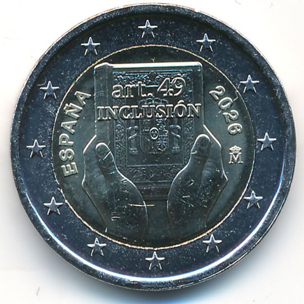 Испания, 2 евро (2026 г.)