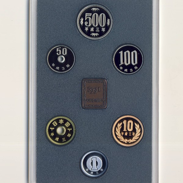 Япония, Набор монет (1991 г.)