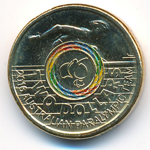 Австралия, 2 доллара (2016 г.)