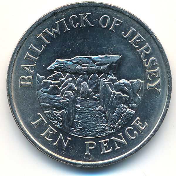 Джерси, 10 пенсов (1984 г.)