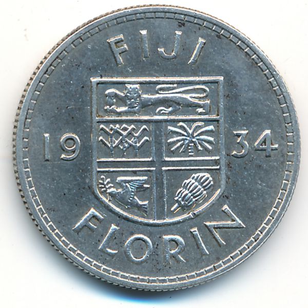 Фиджи, 1 флорин (1934 г.)