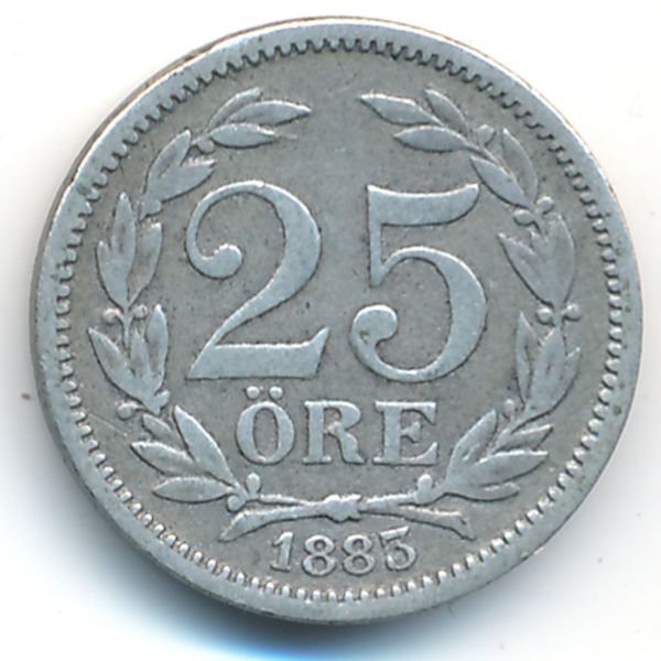 Швеция, 25 эре (1883 г.)