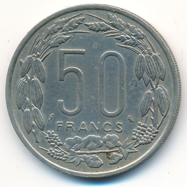Экваториальные Африканские Штаты, 50 франков (1961 г.)