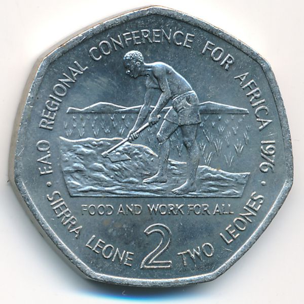 Сьерра-Леоне, 2 леоне (1976 г.)