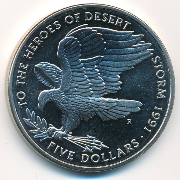 Маршалловы острова, 5 долларов (1991 г.)