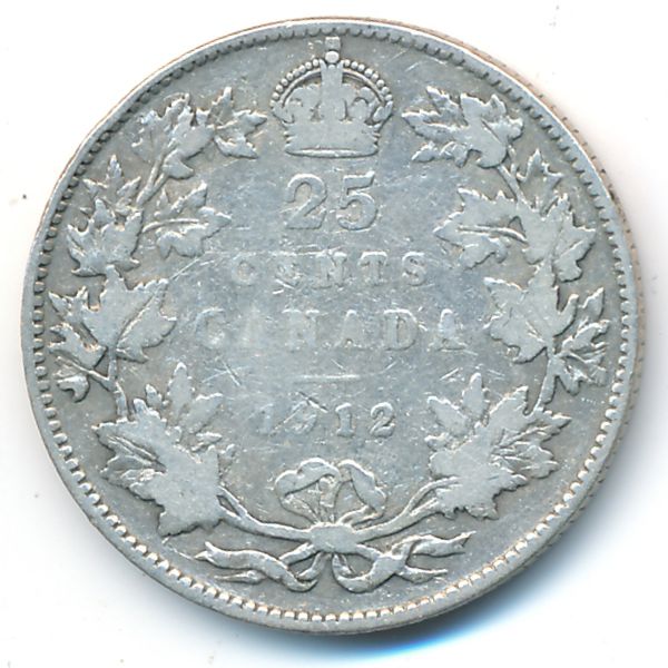 Канада, 25 центов (1912 г.)