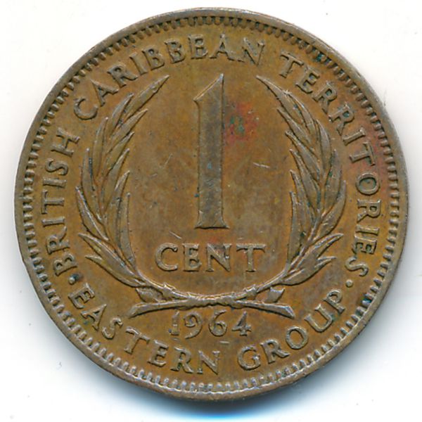 Восточные Карибы, 1 цент (1964 г.)