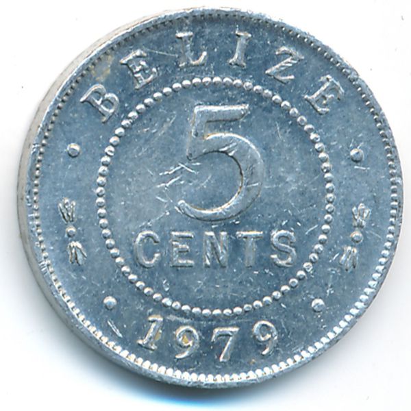 Белиз, 5 центов (1979 г.)