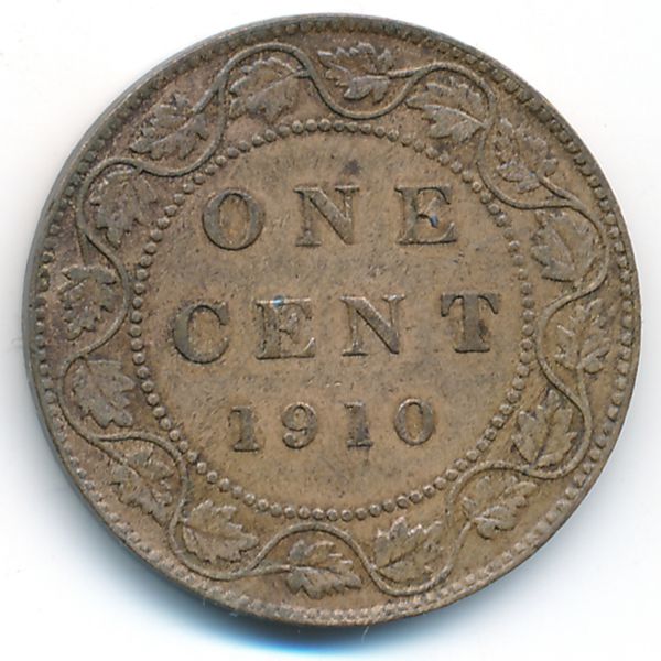 Канада, 1 цент (1910 г.)