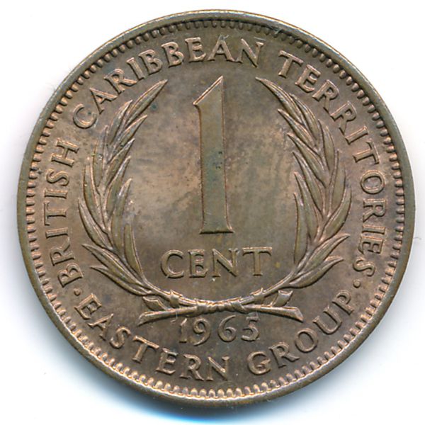 Восточные Карибы, 1 цент (1965 г.)