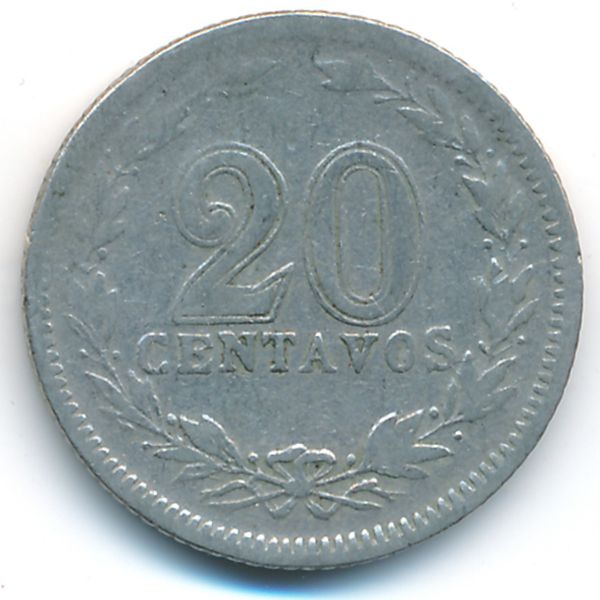 Аргентина, 20 сентаво (1925 г.)
