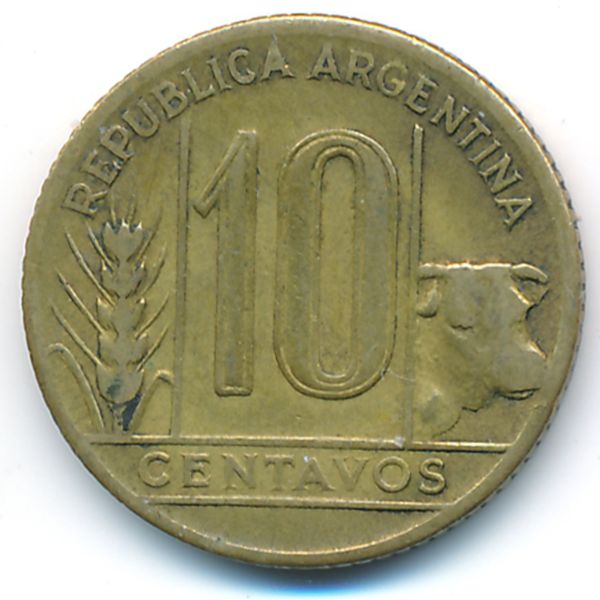 Аргентина, 10 сентаво (1947 г.)