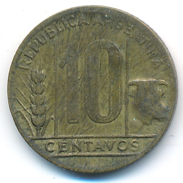 Аргентина, 10 сентаво (1948 г.)