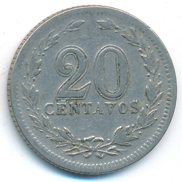 Аргентина, 20 сентаво (1938 г.)
