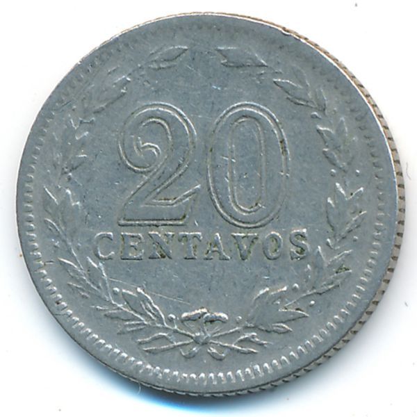 Аргентина, 20 сентаво (1938 г.)