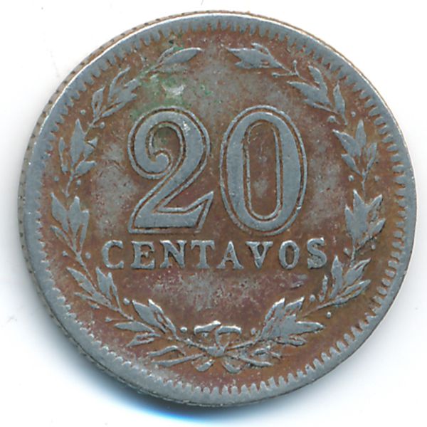 Аргентина, 20 сентаво (1938 г.)