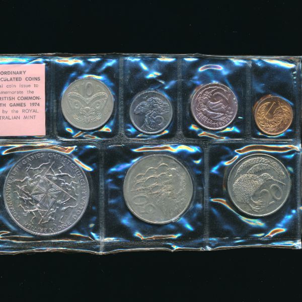 Новая Зеландия, Набор монет (1974 г.)