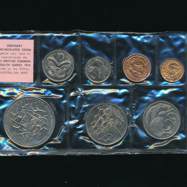 Новая Зеландия, Набор монет (1974 г.)