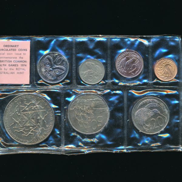 Новая Зеландия, Набор монет (1974 г.)