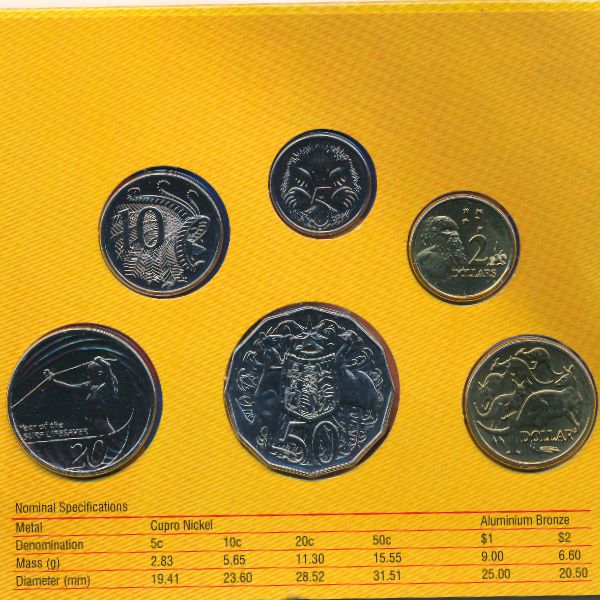 Австралия, Набор монет (2007 г.)