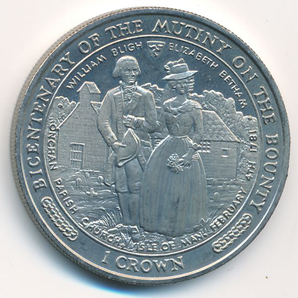 Остров Мэн, 1 крона (1989 г.)